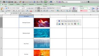 excel image assistant installation for mac